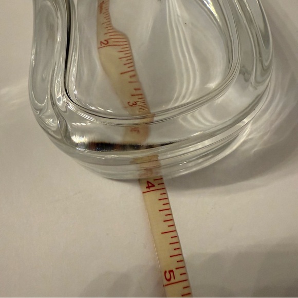 TIFFANY & CO ELSA PERETTI WAVE BOX FULL LEAD CRYSTAL SIGNED & LABEL JAPAN 4” - Picture 7 of 8